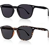 DrRelax Retro Sunglasses Womens Trendy Round Polarized Shades Sun Glasses