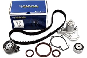 WQ W&Q AUTO PARTS Engine Timing Belt Kit Water Pump for 2005-2010 For Hyundai Elantra Tucson For Kia Soul Spectra Spectra5 2.0L V- Belt BETA G4GF G4GC