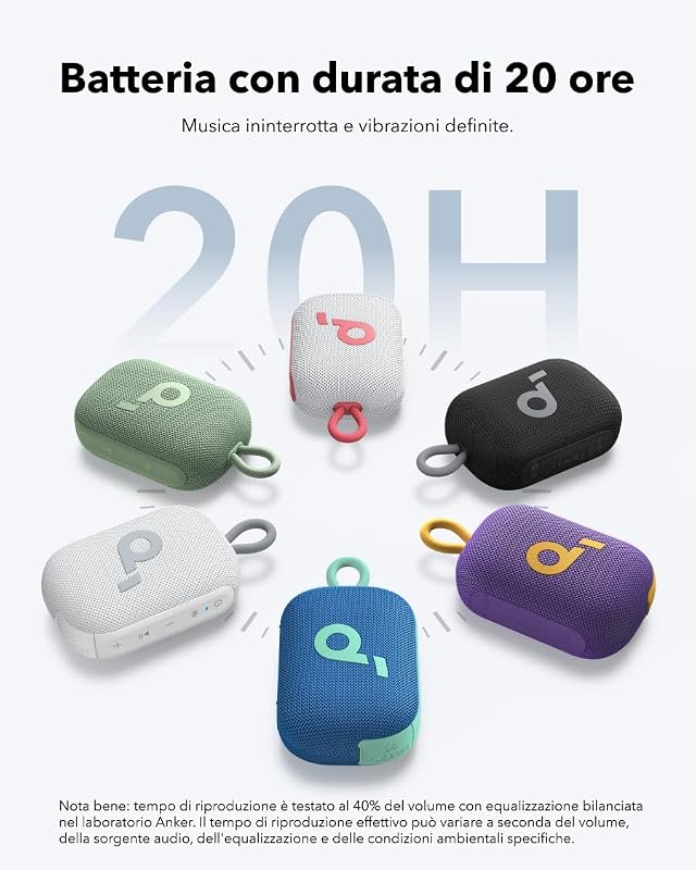 Select 4 Go, Piccola Cassa Bluetooth Portatile Impermeabile, IP67