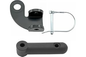 SUMERIANS TARTUF Bicycle Trailer Hitch Coupler Attachment and Flex Connector Kit for Burley Bike Trailers Compatible with Disc Brake and 12mm Thru Axle (Hitch and Connector for Square Tow bar)
