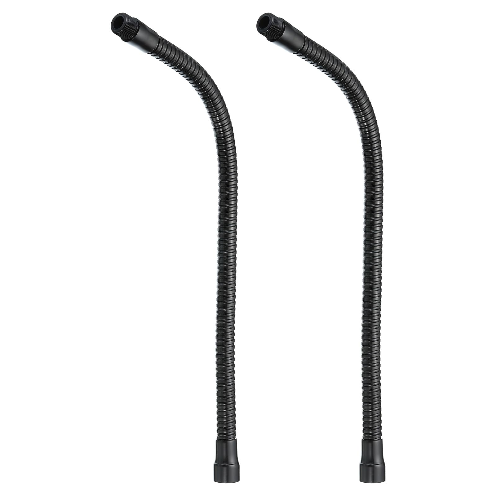 PATIKIL 16" Microphone Gooseneck, 2Pcs 5/8"-27 Thread Metal Universal Hose Flexible Arm Gooseneck Tube Extension for Multifunction DIY, Black — image 1