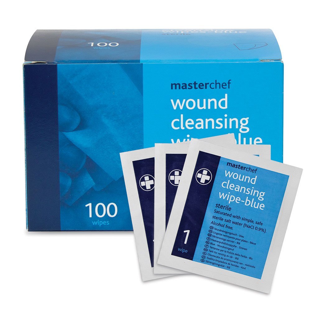 Reliance Medical Blue Sterile Reliwipe Wound Cleansing Wipes - Pack of 100