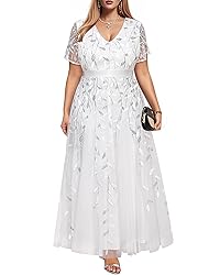 Plus Size Wedding Dress Bride White Women Bridal