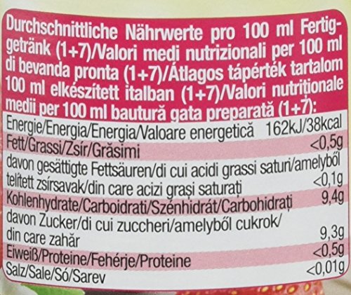 YO Sirup Erdbeere (6 x 700 ml) – 1x Flasche ergibt bis zu 5 Liter Fertiggetränk – ohne Süßungsmittel, Farb… – Bild 8