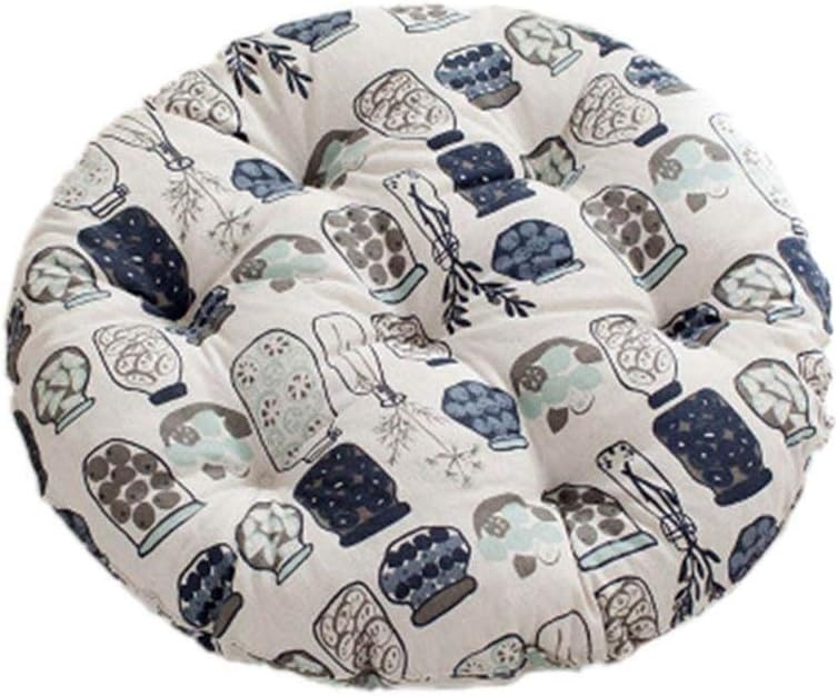 Bledyi Seat Pad - Round Tatami Dining Chair Cushion for Outdoor Garden Room Office Chair Cushions 43cm * 6cm