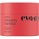 Eva NYC Volumizing Lightweight Deep Conditioning Treatment Mask for Fine Hair - Adds Volume + Body - Soften + Deeply Moisturize Hair - Vegan + Sulfate Free - Salted Citron Scent - 8.4 fl oz
