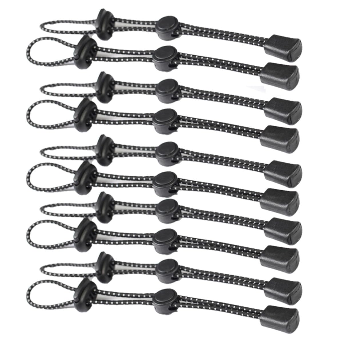 HOUSON 10 Pcs Backpack Hiking Stick Holder, Securing Rope Buckle Elastic Rope Buckle for Backpack Hiking Stick
