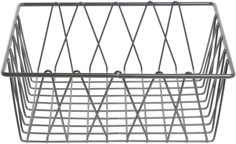 HUBERT Square Wire Basket - 12"L x 12"W x 4"H