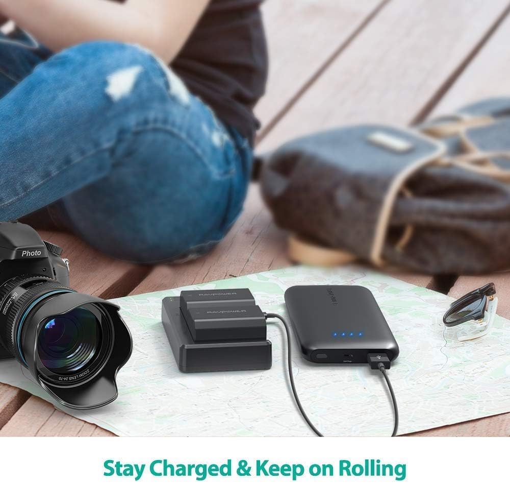 NP-FZ100 RAVPower [Upgraded] Camera Batteries Charger Set for Firmware 2.0 Sony Alpha A7 III Battery A7R III A9 Alpha 9 A7R3 a6600 a7R IV Alpha a9 II Alpha 9R A9R Alpha 9S (2-Pack, 2040mAh) : Camera & Photo