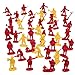 SCS Direct Fireman Action Toy Figures - Firefighter Toys Figurines - 100 Pieces, 17 Unique Sculpts- includes Firemen, Firetrucks, Ambulances, and More