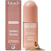 Kitsch Hair Perfume for Women - Amber Shores | Clean, Deodorizing & Patented Odor-Eliminating Technology Hair Spray & Body Mist - Freshen Hair, Body & Pillows - Woody Aquatic Scent - 50mL