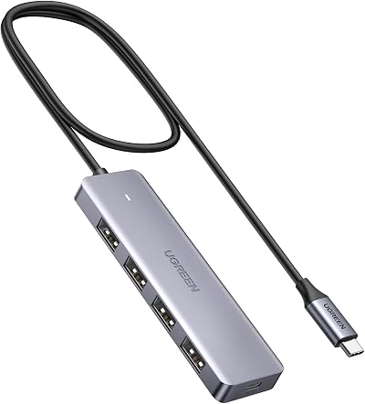 UGREEN USB C Hub 4-Port USB 3.0 Adapter 5Gbps Slim 2FT Cable