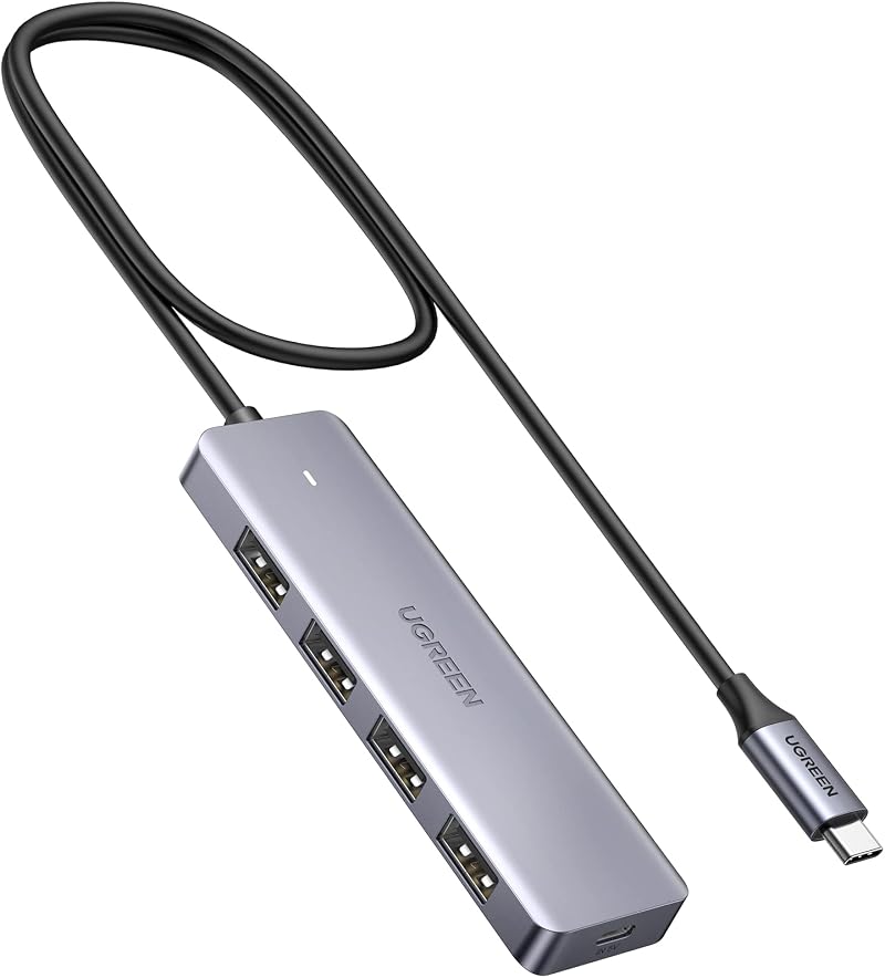 UGREEN USB C Hub 4-Port USB 3.0 Adapter 5Gbps Slim 2FT Cable