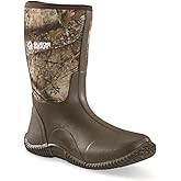 Guide Gear Men’s Mid Camo Bogger Rubber Boots Waterproof Rain Hunting Shoes