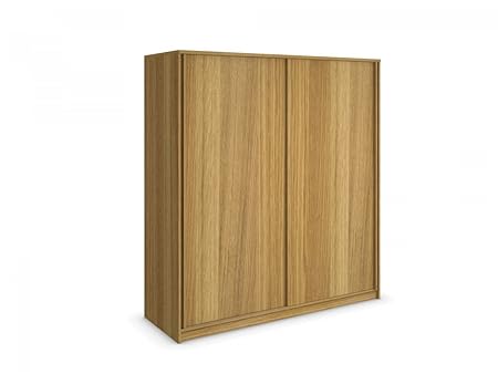 Jazz Oak Sliding Door Wardrobe 180cm Wide Amazon Co Uk Kitchen