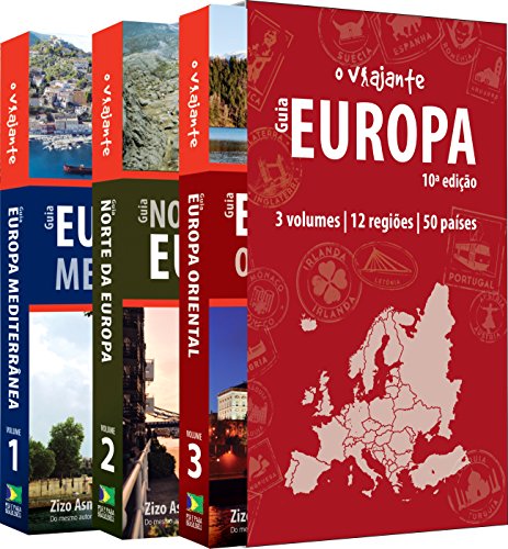 Livro Guia Criativo Para o Viajante Independente na Europa   Caixa com 3 Volumes