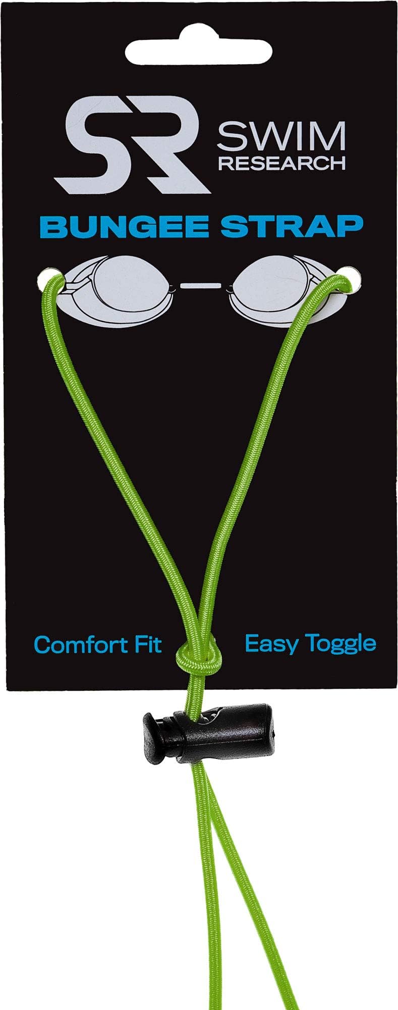 Swim Research Adjustable Neon Bungee Cord Replacement Kit for Swim Goggles | Replacement Swimming Goggle Strap | 4 Bright Color Choices, Unisex, One Size Fits All by