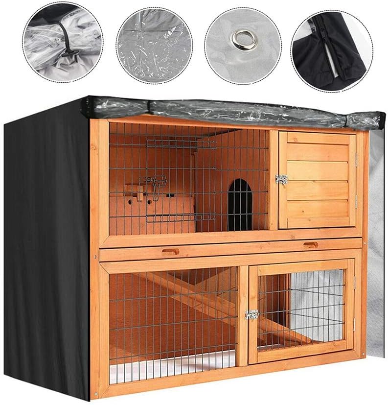 Rabbit Hutch Cover Rabbit Cage Dustproof Pet House Rainproof Oxford