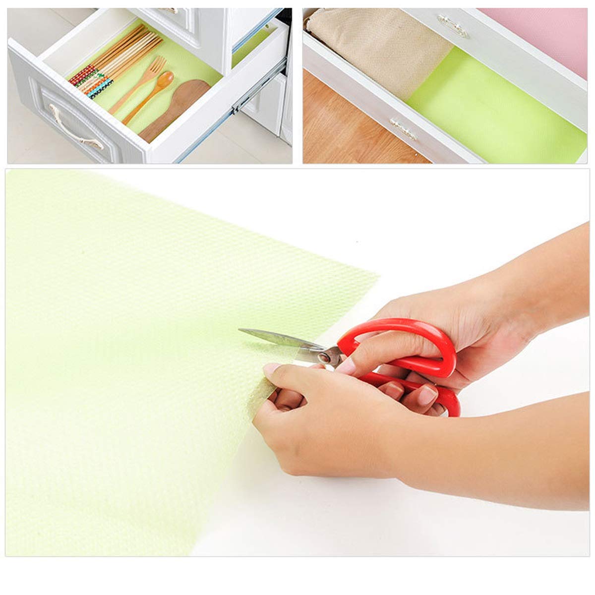 TECHSON - 8 Alfombrillas de refrigerador, de plástico ...