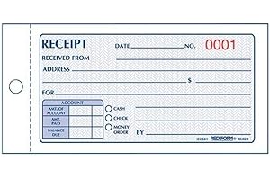 Rediform Money Receipt Book, Carbonless, 2.75 x 5.625 Inches, 50 Duplicate (8L820)