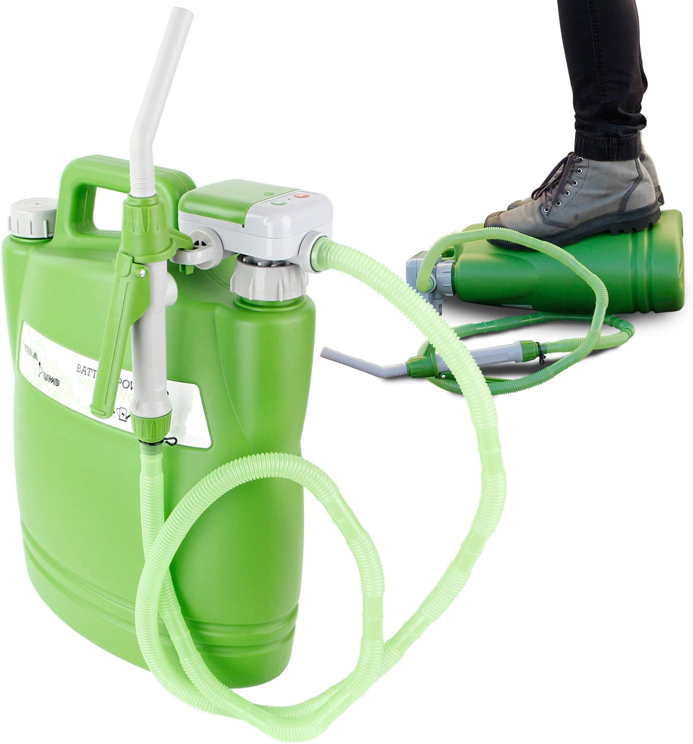 TERA PUMP TRWCL Battery Powered Watering Can with 4.9 Feet Long Hose