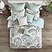 INK+IVY Mira 200TC Comforter Set, Full/Queen, Blue