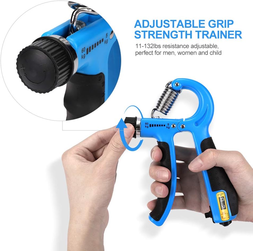 Schildkröt Ergo Set 2 Anelli Per Esercizi Mani E Avambracci, In Silicone Con 4 Livelli Di Resistenza (20kg - 40kg) - 4