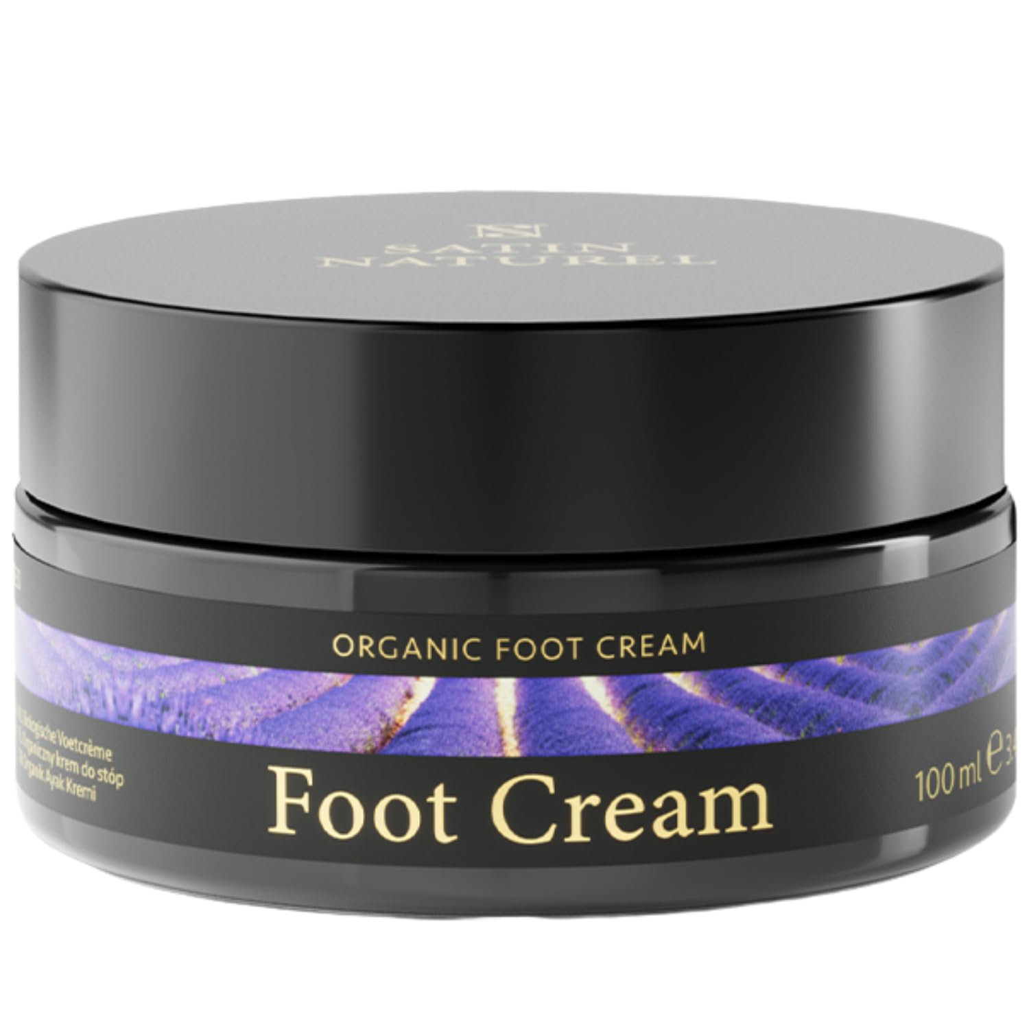 Satin Naturel Organic Shea Foot Cream 100ml – Regenerating Foot Balm for Dry Feet and Cracked Heels with Shea Butter, Marula Oil, Salicylic Acid and Aloe Vera – Vegan Skincare for Soft, Smooth Feet