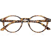AIMISUV Reading Glasses for Women Men - Round Stylish Magnifying Readers