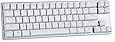 Mechanical Keyboard Wired Keyboard Blue Switch 68-Keys Mini Design (60%) Gaming Keyboard White Silver by Magicforce Qisan