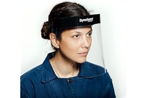 Dynatomy Face Shields 2-pack, Made in USA, Full Coverage PPE by D'Addario (DFSM-1-2)