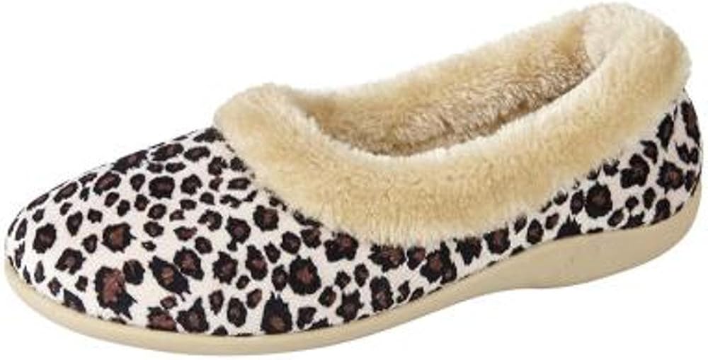 leopard print slippers uk