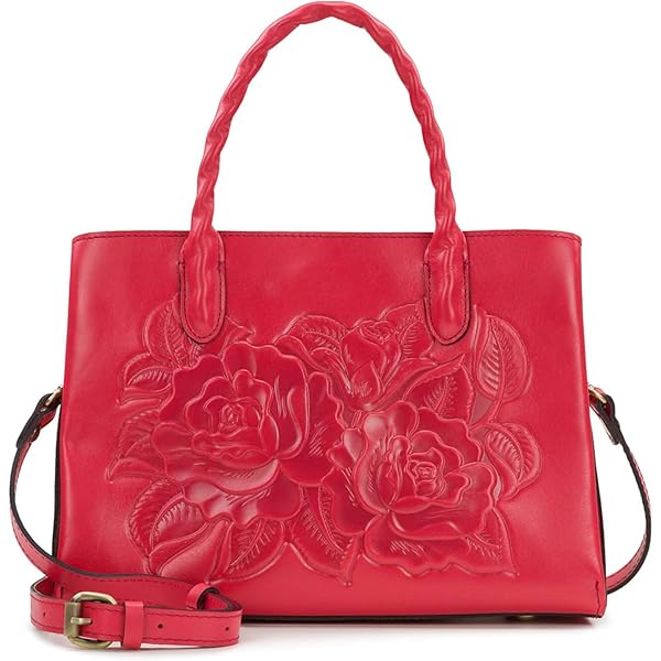 Patricia Nash Porcili Leather Top Handle Crossbody (BISCUIT