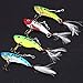 Sougayilang Spinner Spoon Swimbait Freshwater Saltwater Fishing Tackle Lures and Baits Pack of 4pcs