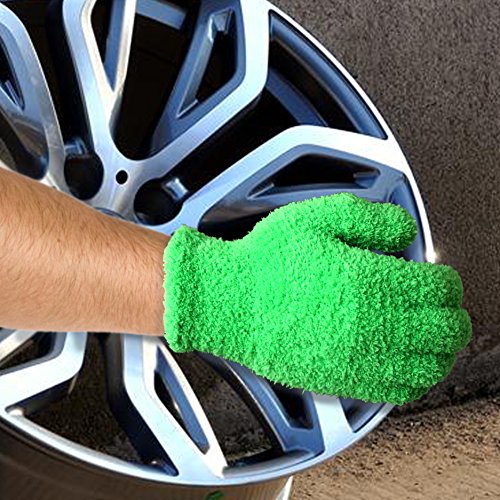 image for EvridWear Microfiber Auto Dusting Cleaning Gloves for Cars and Trucks,