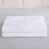 YMLIVE Summer Lightweight Wool Comforter Queen Size, 100 GSM Thin Duvet Insert, Breathable Light Down Alternative Comforter, Noiseless Cotton Shell(White)