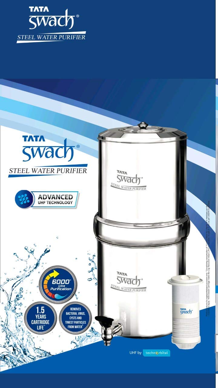 Stainless Steel Water Purifier – TATA Swach