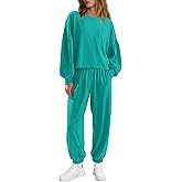 LAMISSCHE Womens Lounge Sets 2 Piece Outfits Matching Sets Long Sleeve Top Jogger Set Airport Travel Outfit Tracksuit