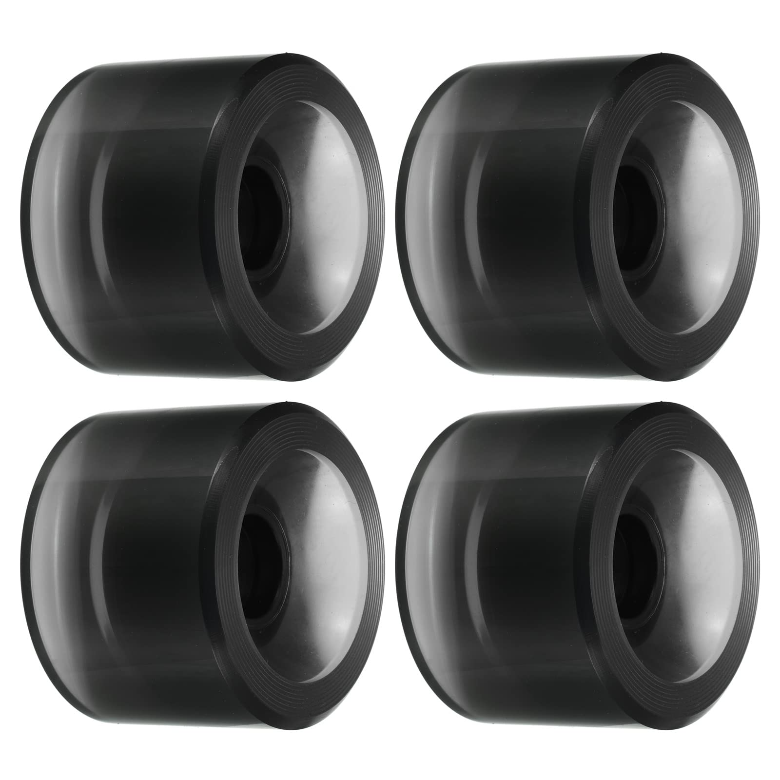 PATIKIL 70mm 78A Longboard Wheel Soft, 4 Pack Cruiser Wheels Street Wheels for Skateboards Skateboard Wheel Replacement PU, Clear Gray