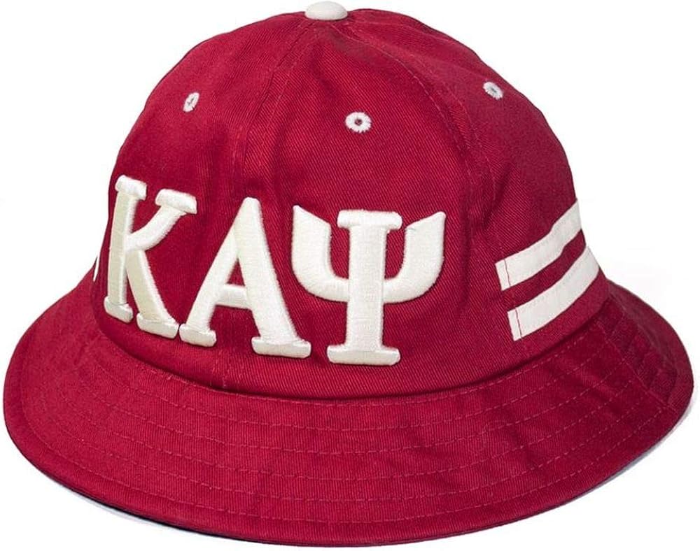 Kappa Alpha Psi Bucket Hat Cap Red at Amazon Men’s Clothing store