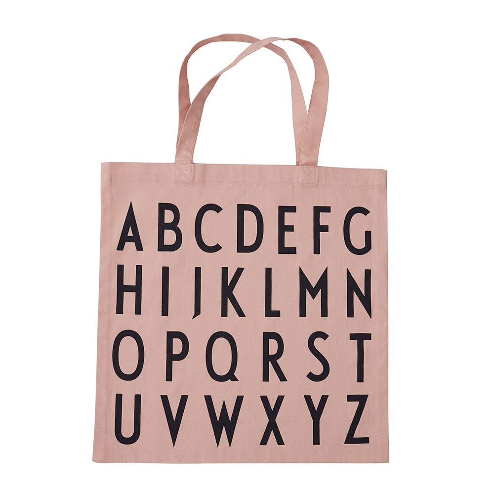 Design Letters Favourite Tote Bag ABC Nude - 100% Organic Cotton Shoulder Bag for Women, Oeko-tex Certified, Reusable Tote Shopper Bag for Women Available in Fashionable Colors