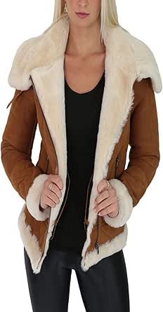 suede faux fur jacket