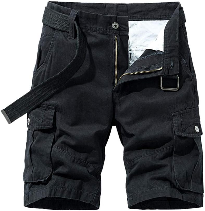Short Cargo Homme Vintage En Coton Stretch – Coupe Détendue, Poches Pratiques | Parfait Rando, Travail, Quotidien Décontracté