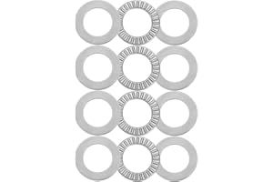 KOOFULL 4 Sets NTA1423+2TRA, Thrust Needle Roller Bearings with Two Washers, ID 7/8", OD 1-7/16"