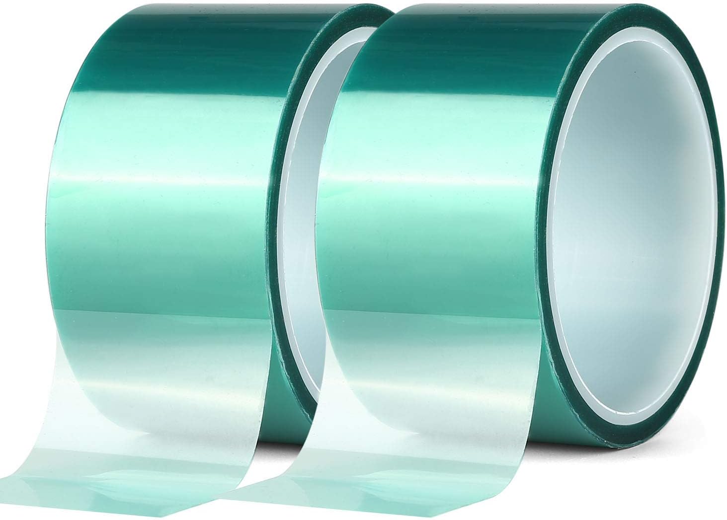 2 Roll Polyester High Temperature Masking Tape, PET Tape with Silicone