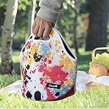 Neoprene Lunch Bag,CrazyFire Waterproof Insulated Lunch Tote Bag,Picnic Lunch Box with Rubber Zipper Design for Men Women Kids