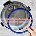 Silicone Sealing Rings for 5 qt or 6 qt Instant Pot Models- Color Coded Sweet and Savory Ring - No More Beef Smell in your cake. Includes Silicone Oven Mitts - 3 Pack Instant Pot Accessories
