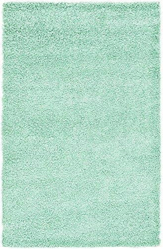 Affinity Home Collection PYL4X6SHAG-AQA Soft Luxurious Plush Shag Rug, 4' x 6', Aqua