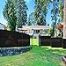 Windscreen4less Privacy Fence Screen 5' x 50' Heavy Duty Windscreen Fencing Mesh Fabric Shade Net Cover for Outdoor Wall Garden Yard Pool Deck, Black
