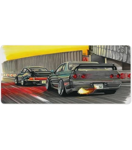 Amazon.com: Jdm Japanese Car Art Skyline Gtr R32 Large Mouse Pad